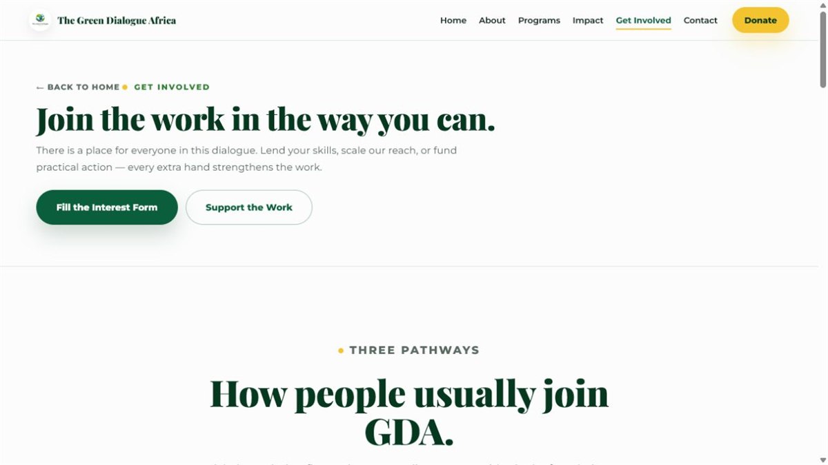 TGA website get involved page