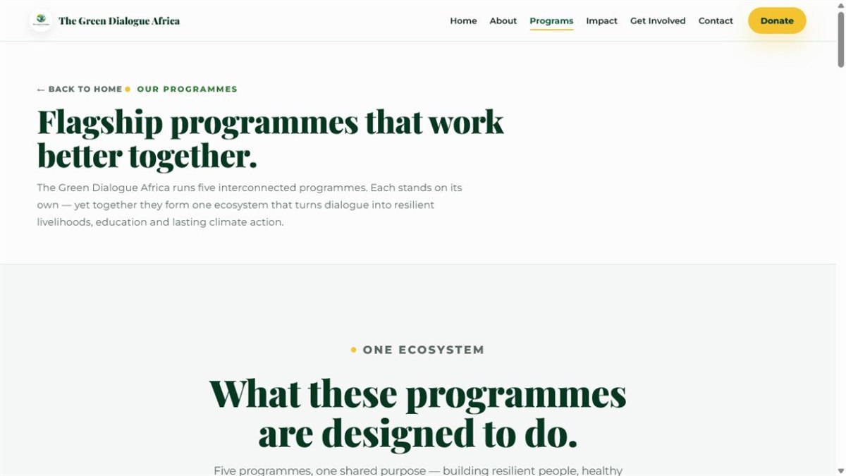 TGA website programs page